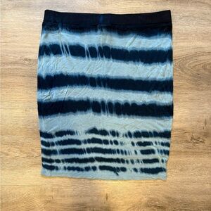 Soft Joie blue Tie-Dye Pencil Skirt